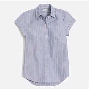 J Crew | striped popover top